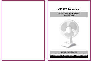 Mode d’emploi Jeken TP5-12AN Ventilateur