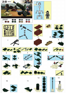 Handleiding Sluban set M38-B0678A Army Afweergeschut