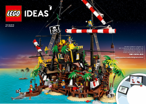 Manual de uso Lego set 21322 Ideas Piratas de Bahía Barracuda