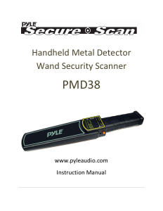 Handleiding Pyle PMD38 Metaaldetector