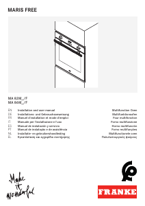 Manuale Franke MA 82 M SR/F Maris Free Forno