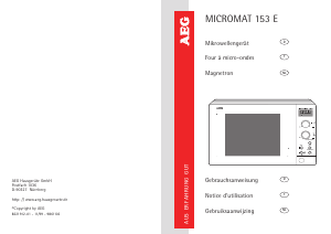 Handleiding AEG Micromat 153 E Magnetron