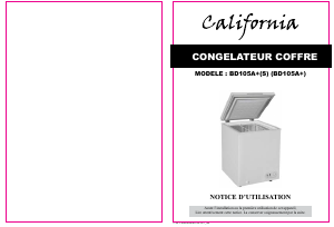 Mode d’emploi California BD105A+ Congélateur