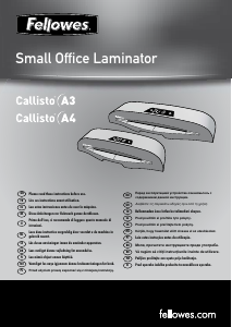 Instrukcja Fellowes Callisto A4 Laminator