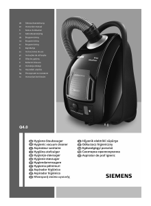 Bedienungsanleitung Siemens VSQ4G2122 Staubsauger