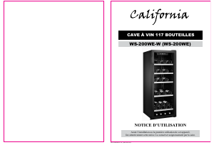 Mode d’emploi California WS-200WE-W Cave à vin