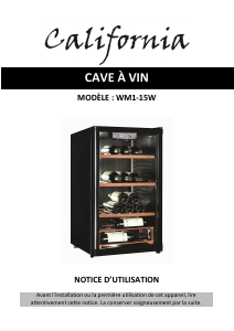 Mode d’emploi California WM-15W Cave à vin