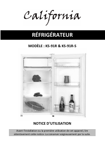 Mode d’emploi California KS-91R Réfrigérateur