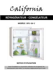 Mode d’emploi California DF1-16-1 Réfrigérateur