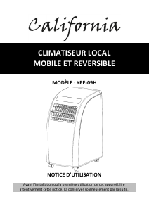 Mode d’emploi California YPE-09H Climatiseur