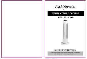 Mode d’emploi California ST10-508 Ventilateur