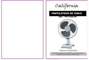 Mode d’emploi California TP5-12AN-GW Ventilateur