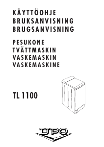 Käyttöohje UPO TL1100 Pesukone