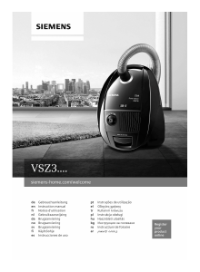 Manual Siemens VSZ3XTRM1 Vacuum Cleaner