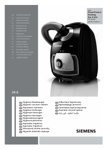 Bedienungsanleitung Siemens VSZ4G130 Staubsauger