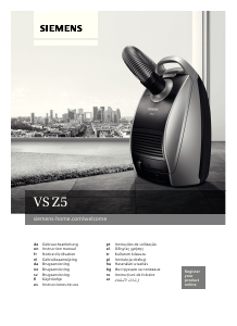 Manual Siemens VSZ5GPX2 Vacuum Cleaner