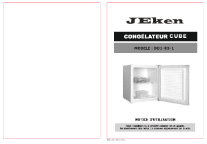 Mode d’emploi Jeken DD1-05-1 Congélateur