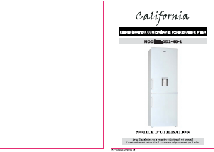 Mode d’emploi California DD2-40-1 Réfrigérateur combiné