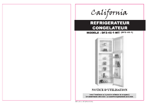 Mode d’emploi California DF2-45-1-WT Réfrigérateur combiné