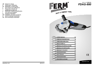 Brugsanvisning FERM AGM1028 Vinkelsliber