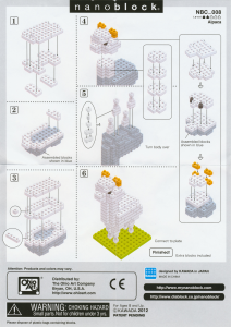 Manual Nanoblock set NBC-008 Miniature Collection Alpaca