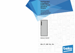 Bedienungsanleitung BEKO BSSA315E3F Kühlschrank