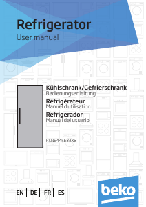 Handleiding BEKO RSNE445E33XB Koelkast