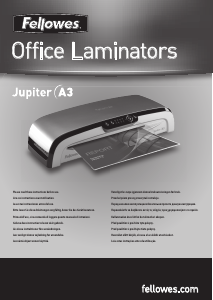 Kullanım kılavuzu Fellowes Jupiter A3 Laminasyon makinesi