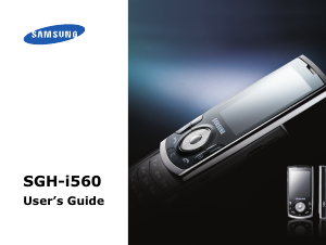 Manual Samsung SGH-I560V Mobile Phone