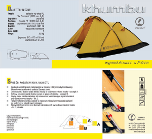 Instrukcja Marabut Khumbu Namiot