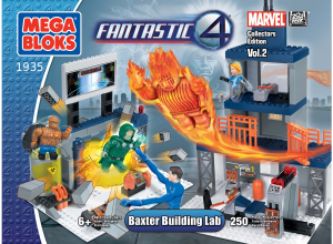 Manual Mega Bloks set 1935 Marvel Baxter building lab