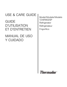 Mode d’emploi Thermador T24IR902SP Réfrigérateur