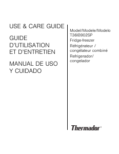 Handleiding Thermador T36IB902SP Koel-vries combinatie