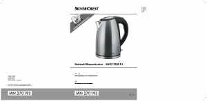 Bedienungsanleitung SilverCrest SWKS 2200 D1 Wasserkocher