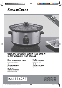 Manual SilverCrest IAN 114257 Panela de cozedura lenta