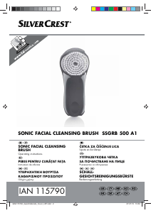 Manual SilverCrest SSGRB 500 A1 Perie de curățare facială