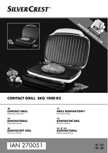 Bedienungsanleitung SilverCrest SKG 1000 B2 Kontaktgrill