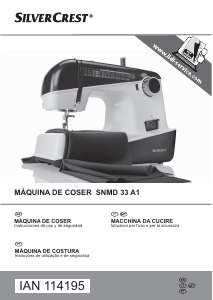 Manual SilverCrest IAN 114195 Máquina de costura