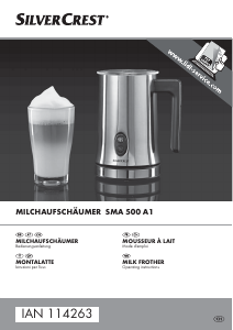 Bedienungsanleitung SilverCrest SMA 500 A1 Milchaufschäumer