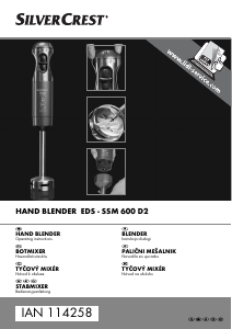 Manual SilverCrest IAN 114258 Hand Blender