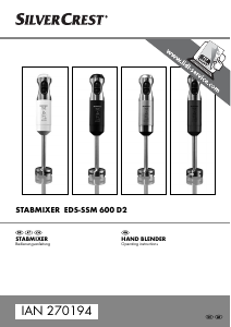 Handleiding SilverCrest IAN 270194 Staafmixer