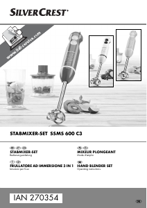 Bedienungsanleitung SilverCrest IAN 270354 Stabmixer