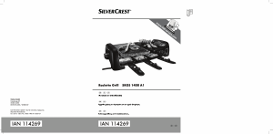Εγχειρίδιο SilverCrest SRGS 1400 A1 Γκριλ ρακλέτ