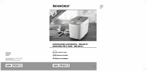 Manuale SilverCrest SBB 850 D1 Macchina per il pane