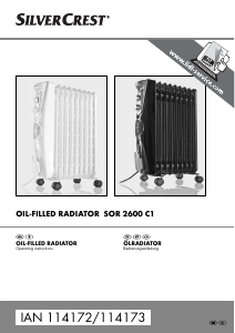 Manual SilverCrest SOR 2600 C1 Heater