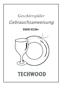 Bedienungsanleitung Techwood EGS 45 SC13A+ Geschirrspüler