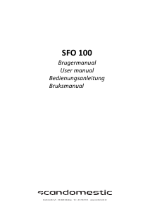 Bruksanvisning Scandomestic SFO 100 Diskmaskin