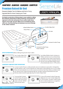 Manual SereneLife SLABQU69 Air Bed