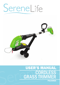 Manual SereneLife PSLCGM25 Grass Trimmer