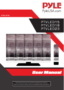 Handleiding Pyle PTVLED23 LED televisie